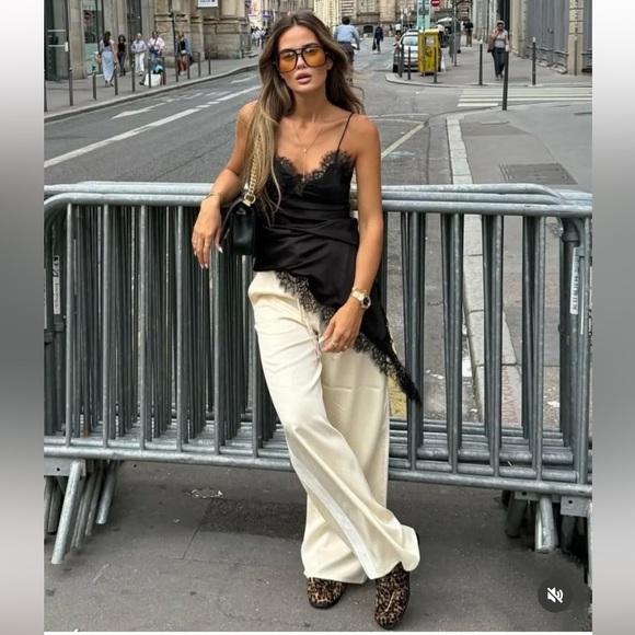 ZARA NWT ZW Collection Asymmetric Lace Dress - Picture 7 of 14